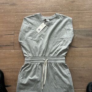 Chic Gray Midi Dress